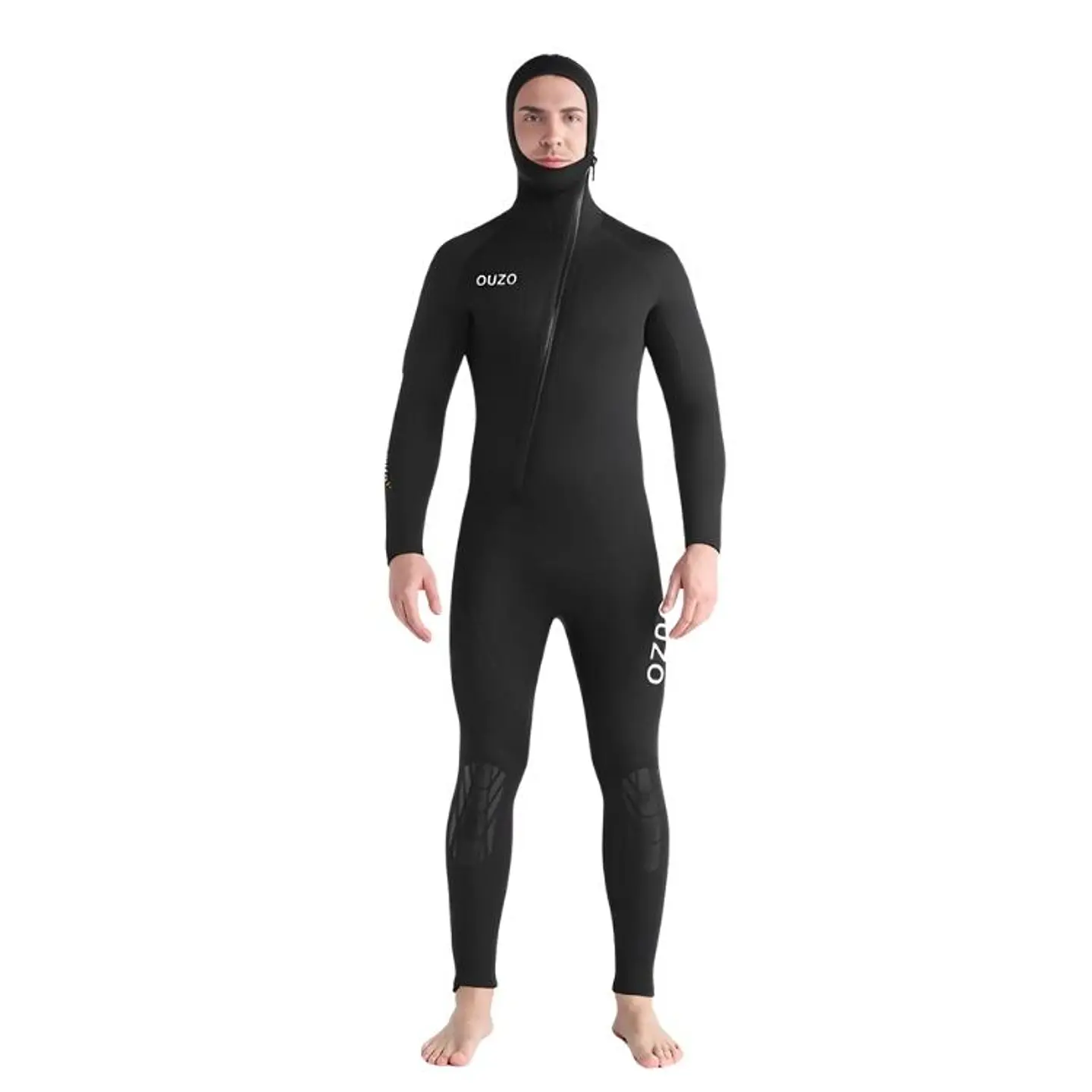 Traje de Neopreno Pesca Surf Buceo Natación 5mm con Capucha 1