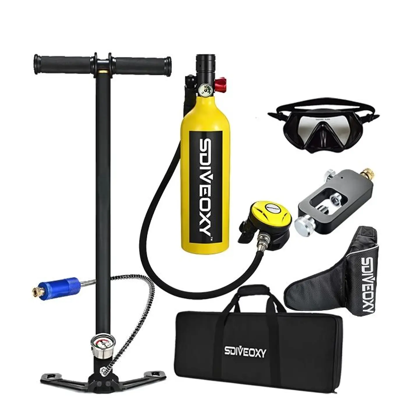Kit Buceo Tanque de Oxígeno Natación Deportes Acuaticos  1