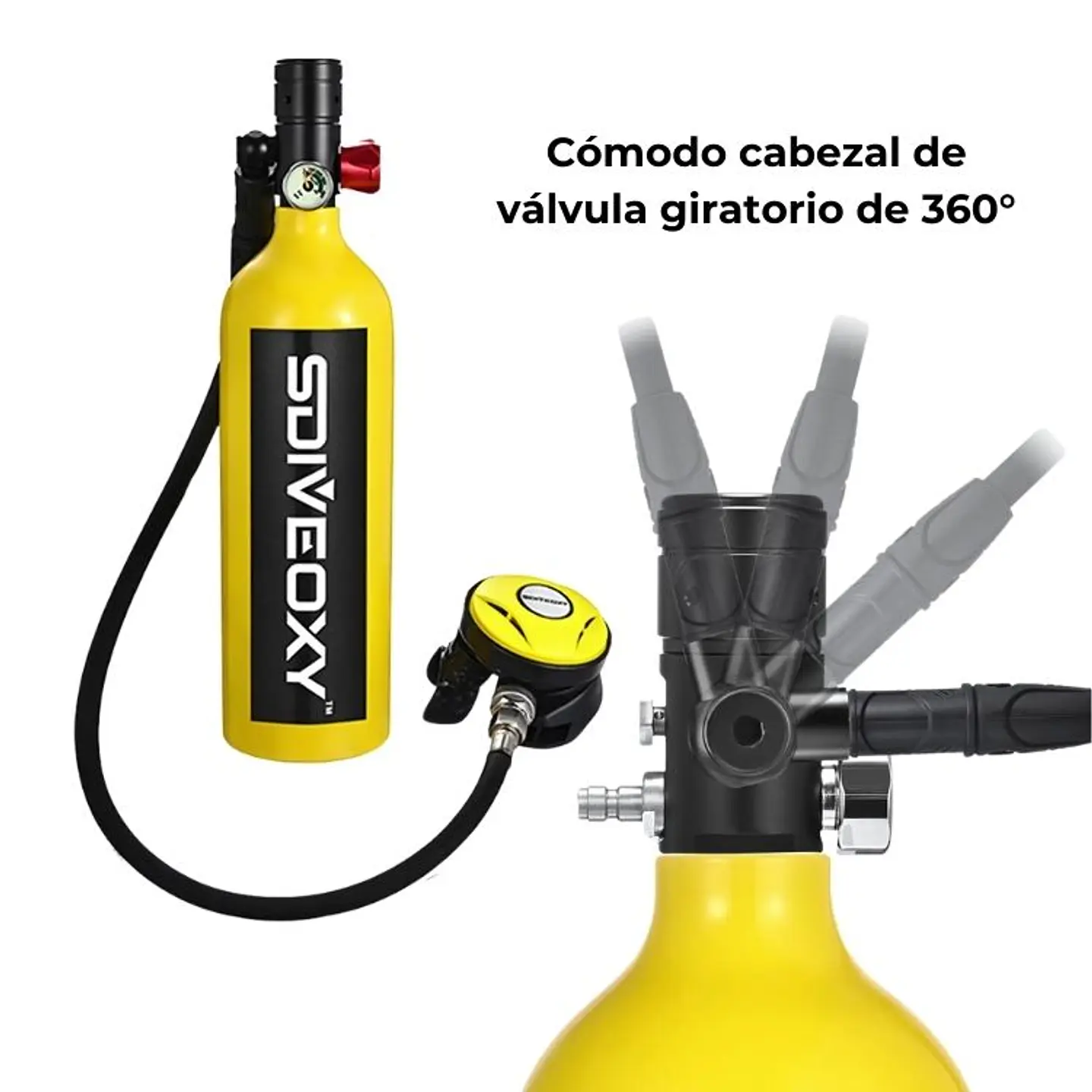 Kit Buceo Tanque de Oxígeno Natación Deportes Acuaticos  2