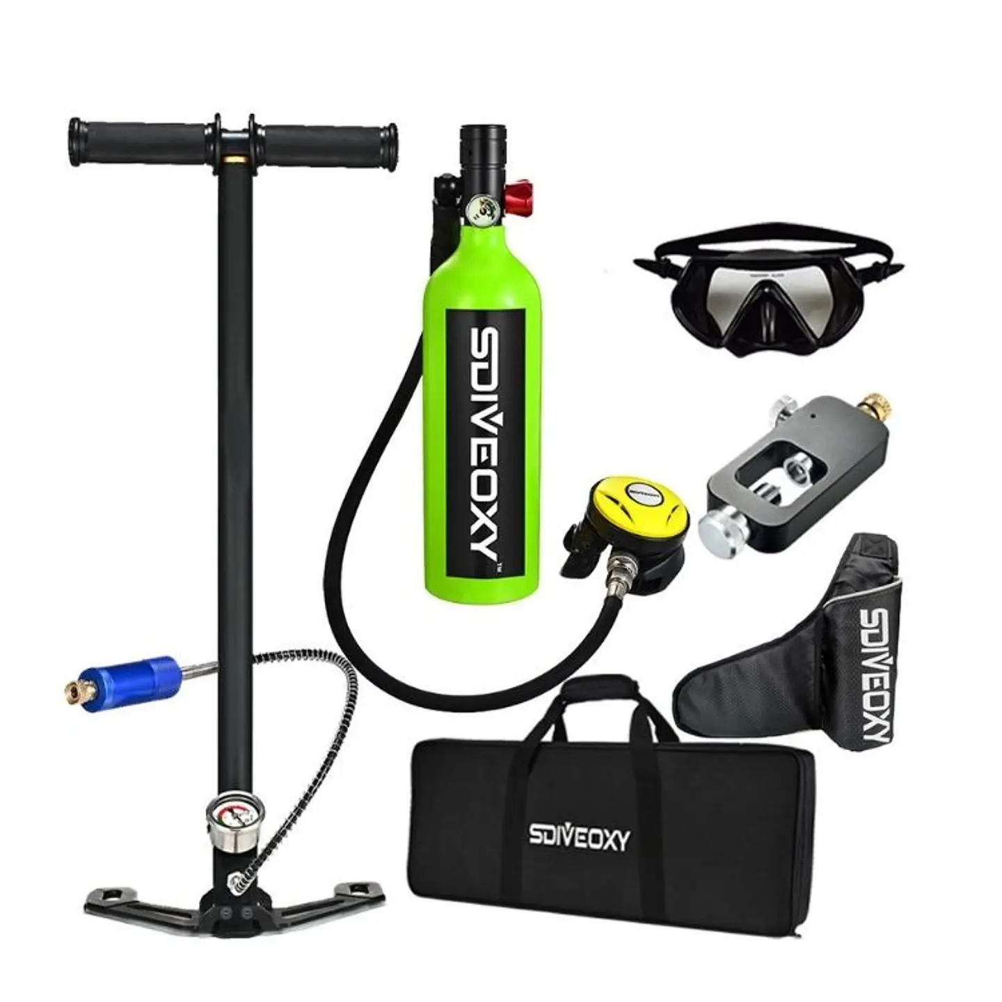 Kit Buceo Tanque de Oxígeno Natación Deportes Acuaticos  5