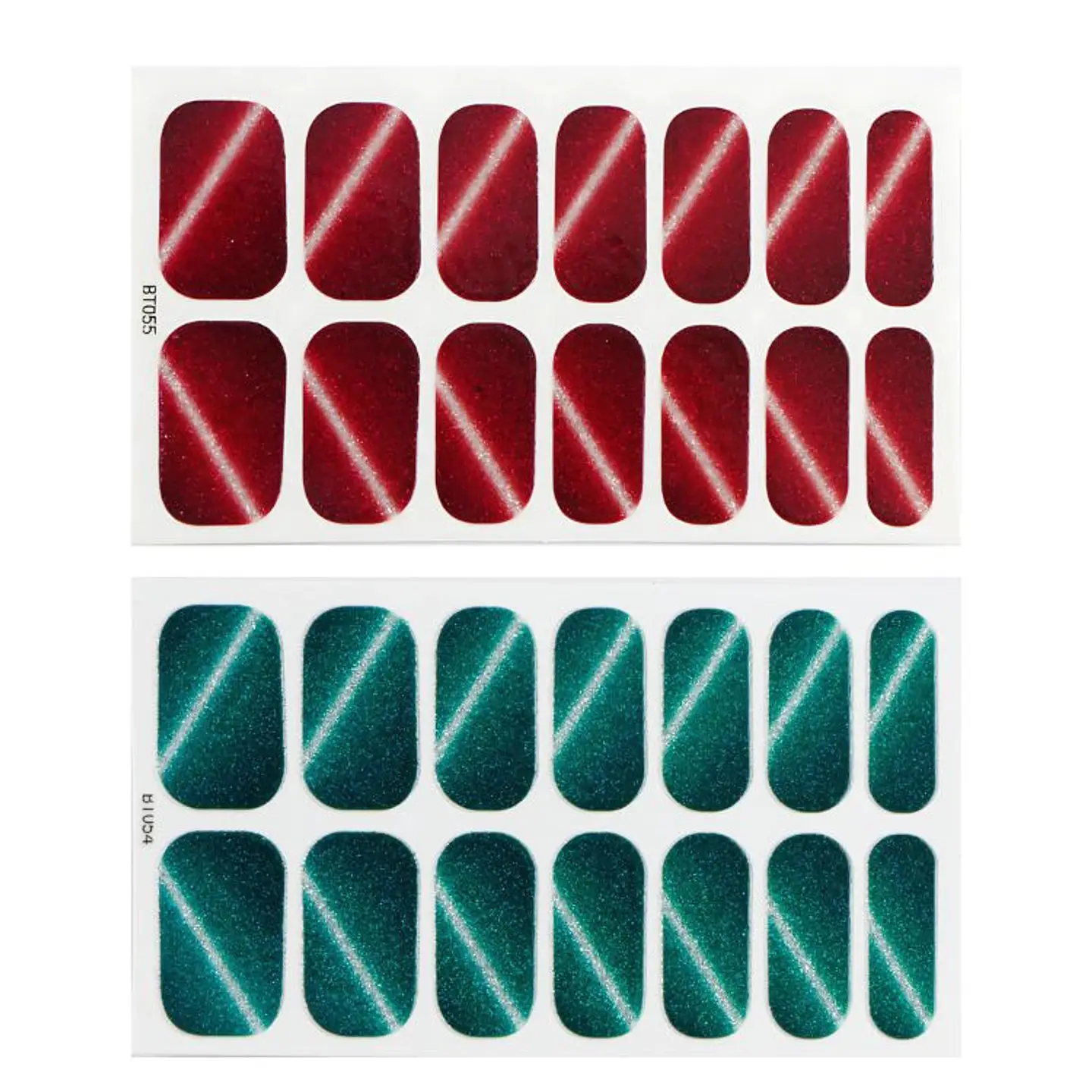 Set 10 Láminas Gel Esmalte Uñas Manicure Pintura Variados 6
