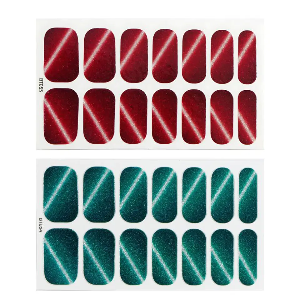 Set 10 Láminas Gel Esmalte Uñas Manicure Pintura Variados 6