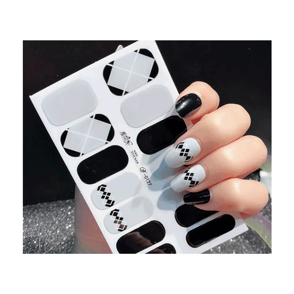 Set 10 Láminas Gel Esmalte Uñas Manicure Pintura Variados 10