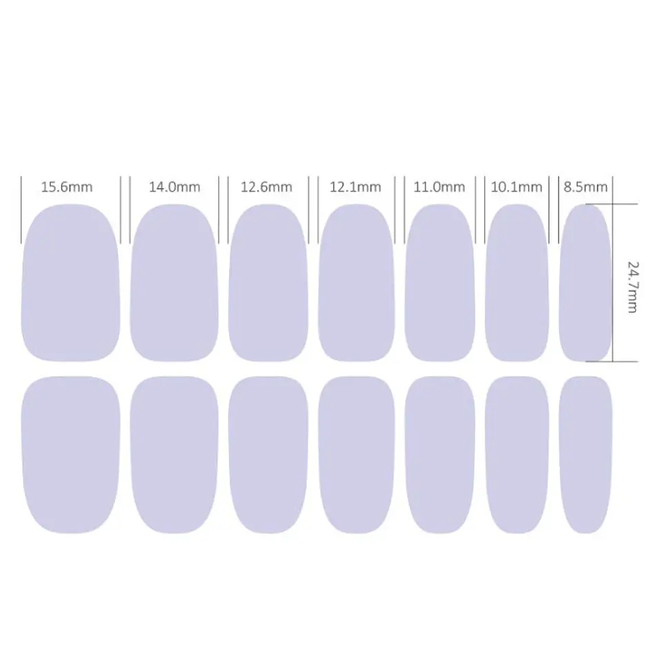 Set 10 Láminas Gel Esmalte Uñas Manicure Pintura Variados 5