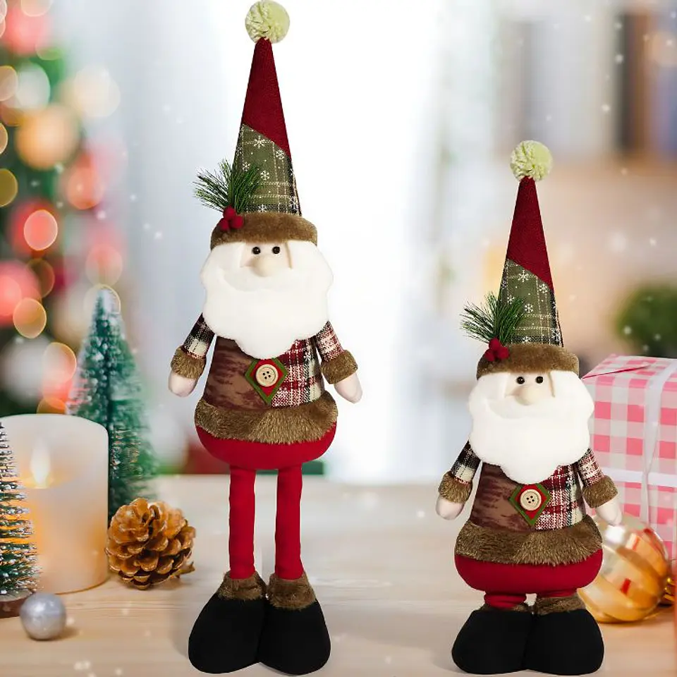 Muñecos Patas Largas Decoración Navidad Viejito Pascuero 5