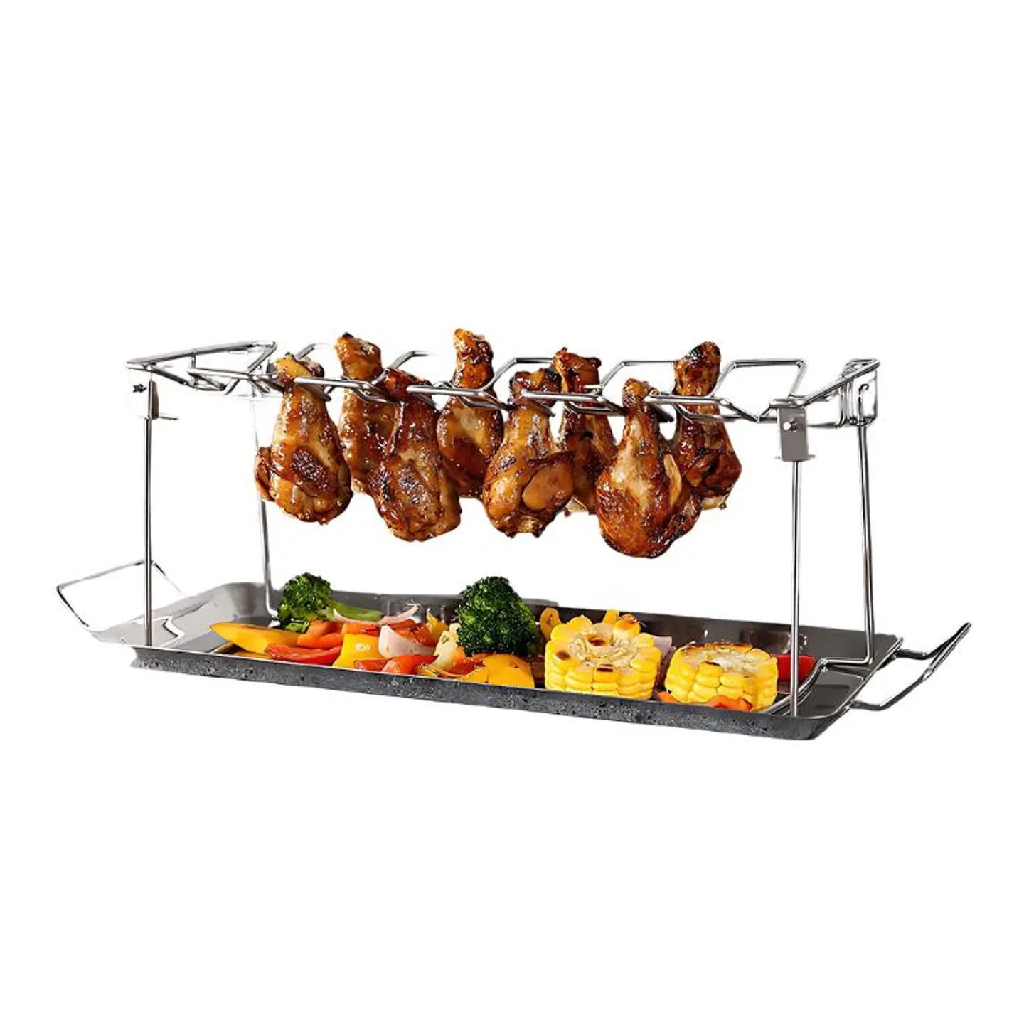 Soporte Asar Y Ahumar Alitas De Pollo Horno Eléctrico 1