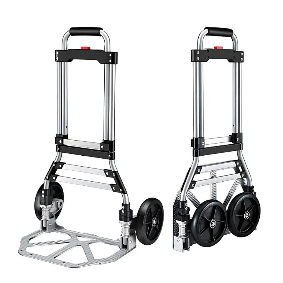 Carretilla De Carga Yegua Plegable Extensible Soporte 100 Kg 2
