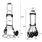 Carretilla De Carga Yegua Plegable Extensible Soporte 100 Kg - Miniatura 3
