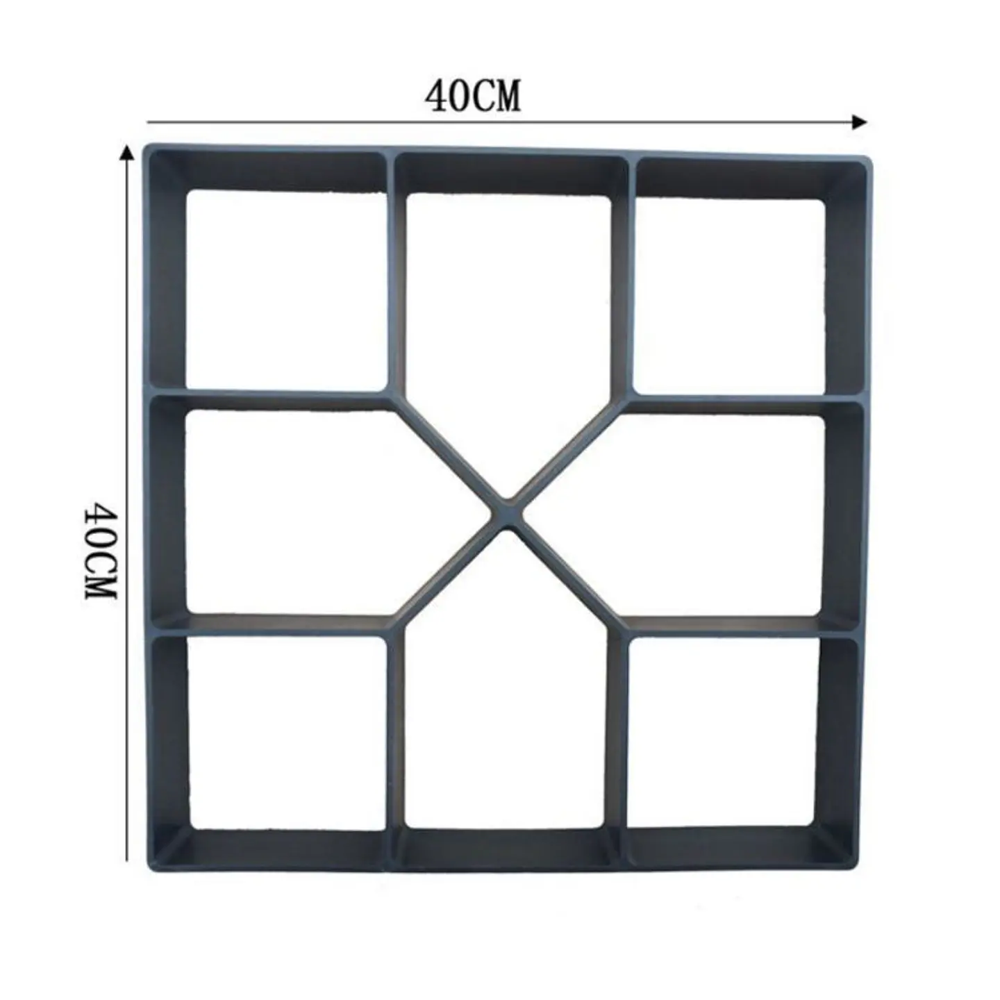 Molde Para Cemento Construcción Baldosas Decoración 40*40cm 8