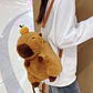 Mochila De Felpa Capibara Kawaii Para Niños Unisex - Miniatura 7