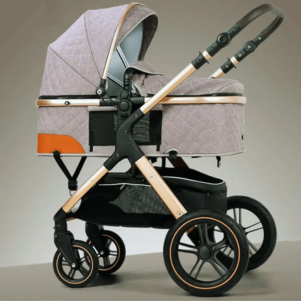 Coche Cuna Multifuncional Bebé 5 En 1 Plegable 5