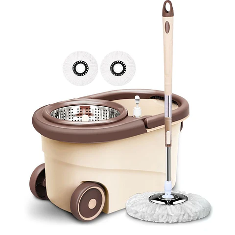 Mopa Trapeador Giratoria 360 Cetrifugadora Acero Removible