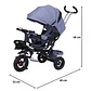 Triciclos Multifuncional Gira 360 Sombrilla Plegable - Miniatura 6