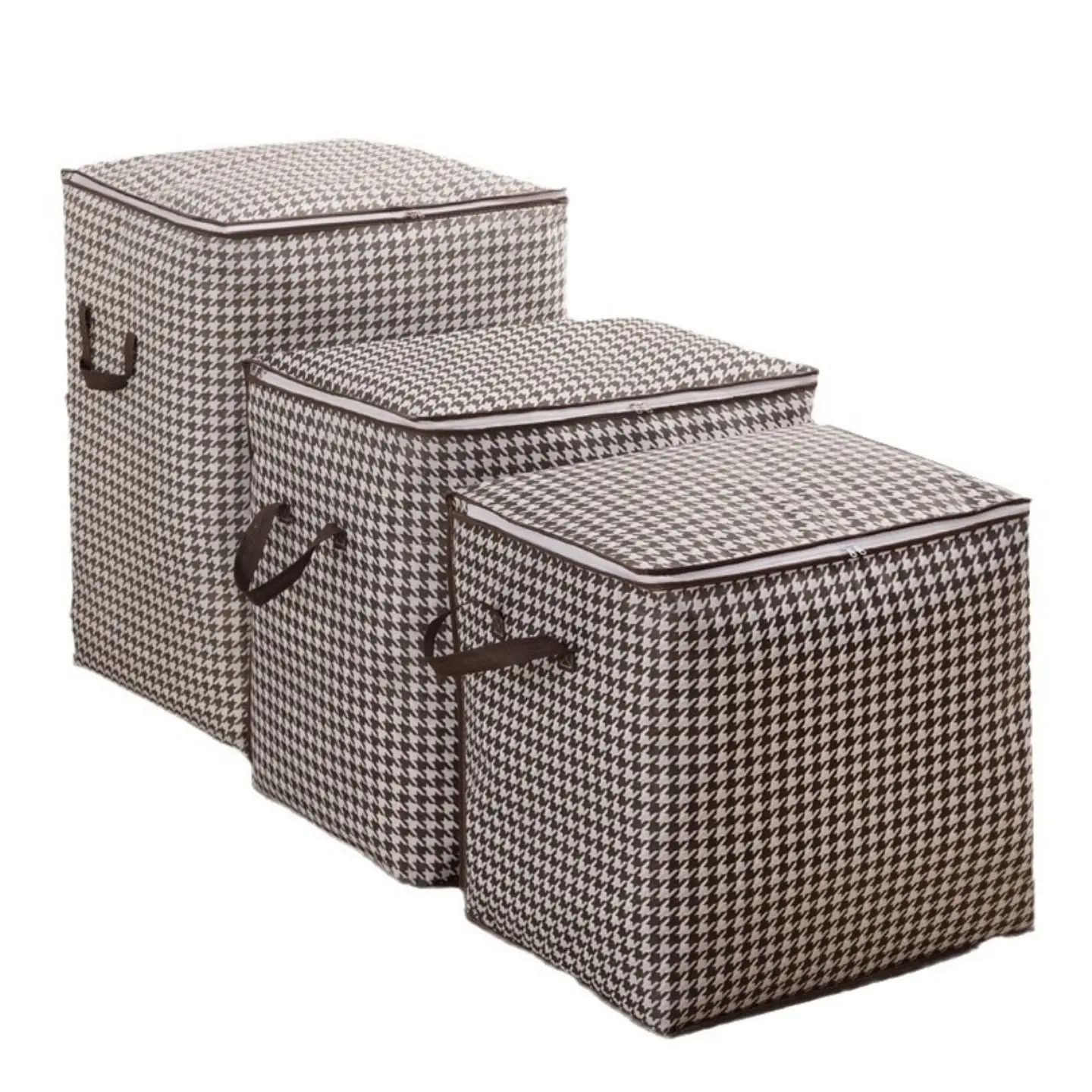 Set 3 Cestas Ropa Sucia con Cierre 110L 140L 180L 1
