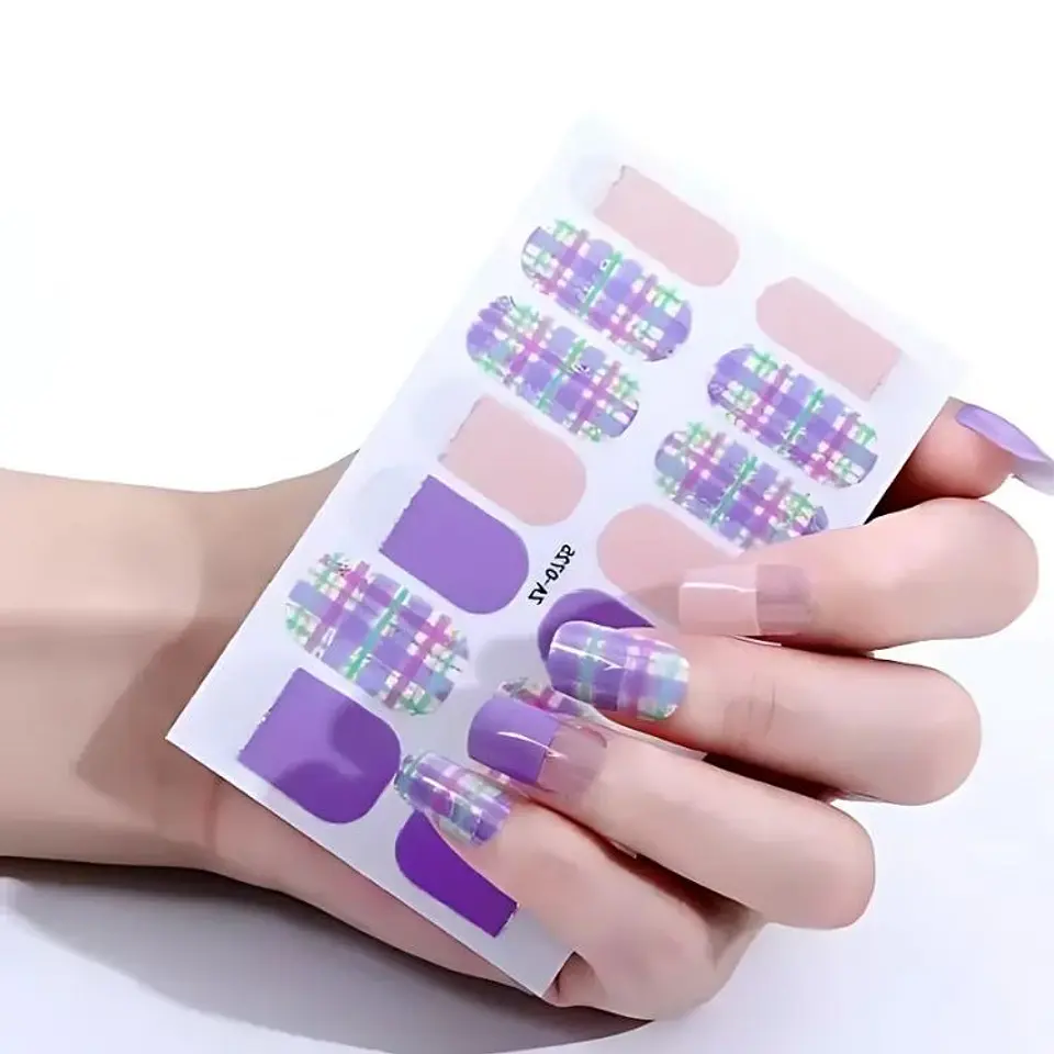 Set 10 Láminas Gel Esmalte Uñas Manicure Pintura Variados 11