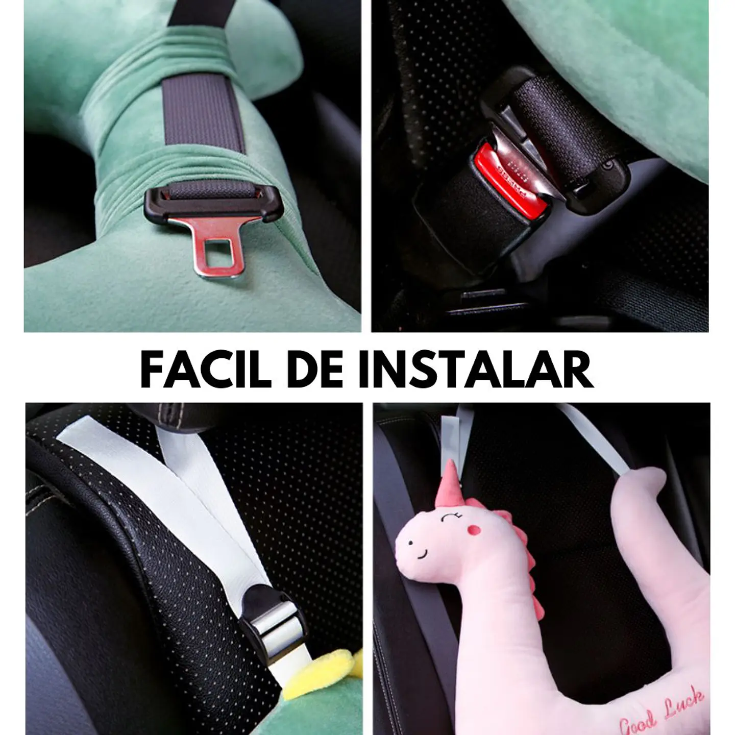 Cojín para Cinturón de Auto Niños Viajes Cojin Colgante 5