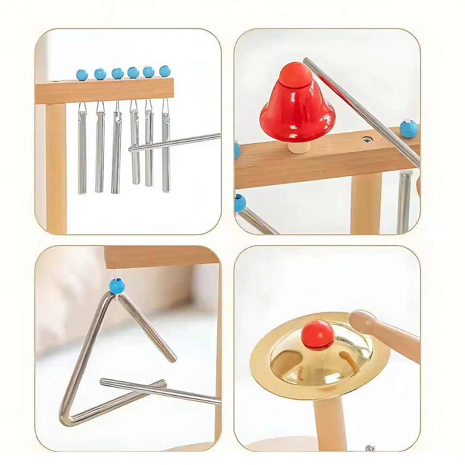 Instrumento de Percusión Musical Orff De Madera Centro Musical 3
