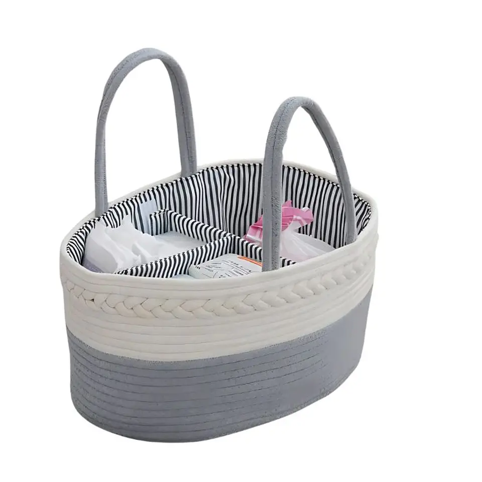 Cesto Organizador Hogar o Picnic Familiar Tejido 1