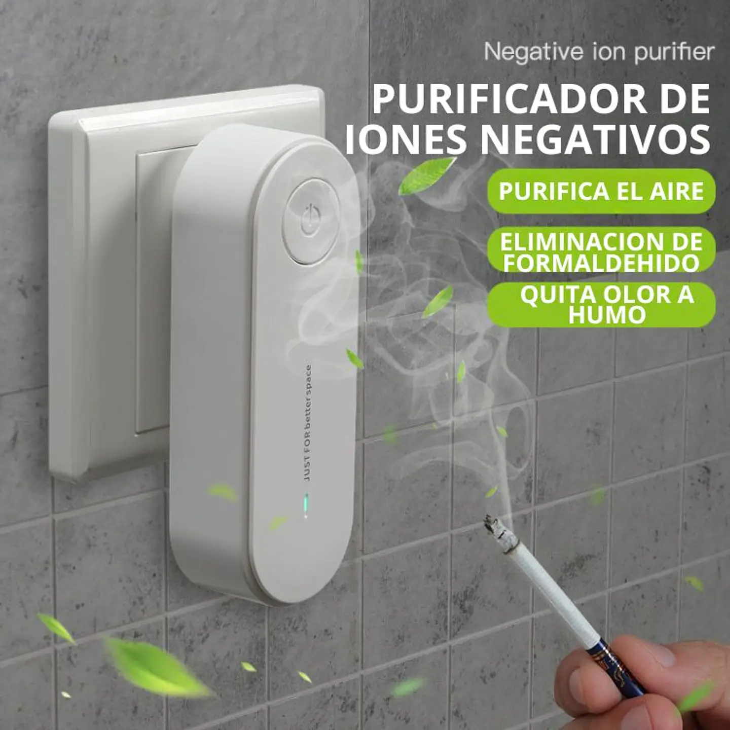 Mini Purificador De Aire Hogar Anti Olores Iones Negativos 5