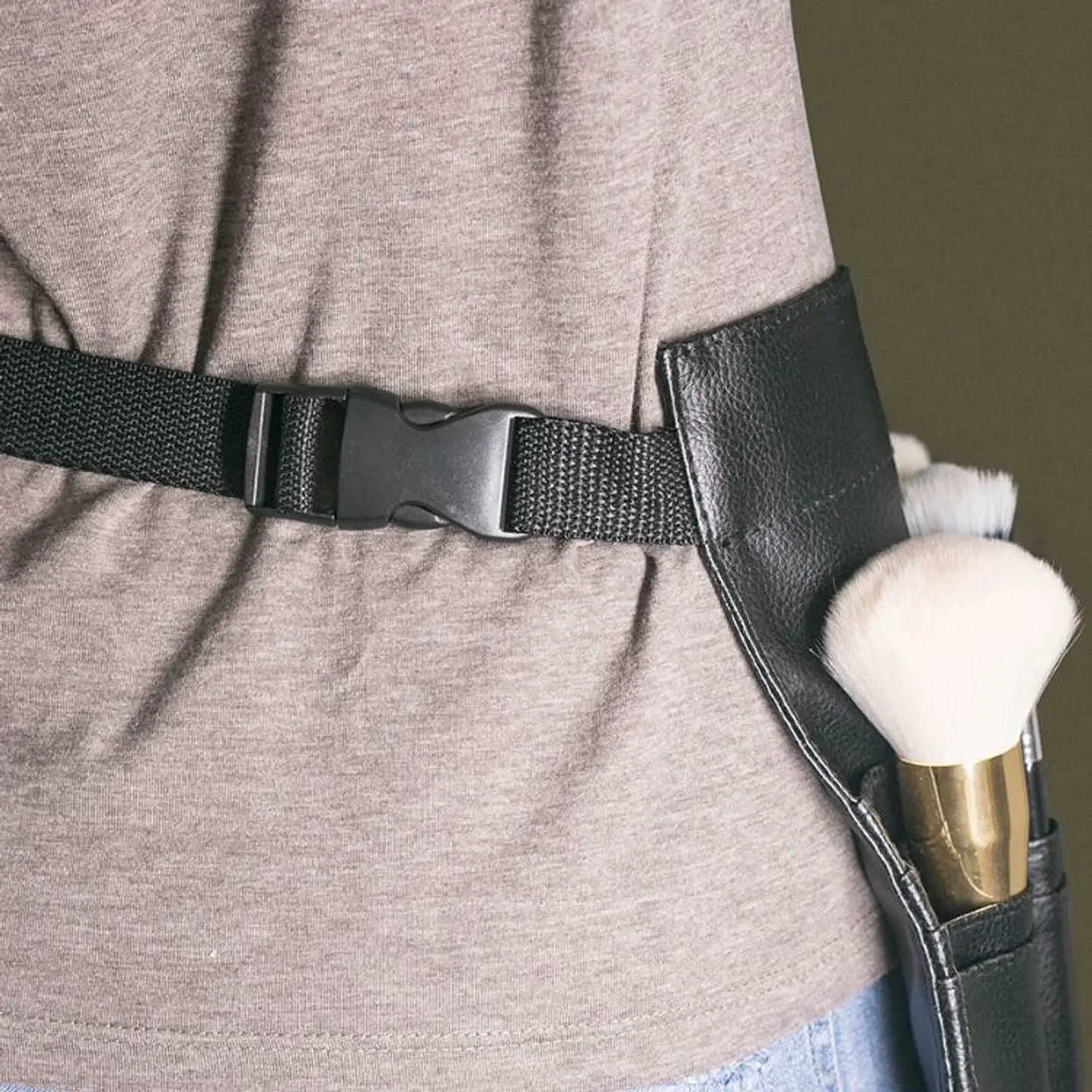 Cinturón Estuche Para Brochas Maquillaje Pinceles Artista  6