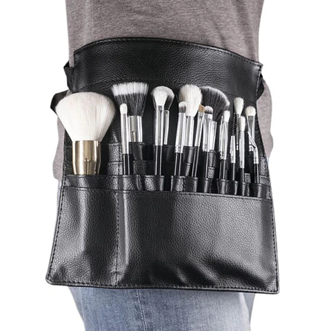 Cinturón Estuche Para Brochas Maquillaje Pinceles Artista 