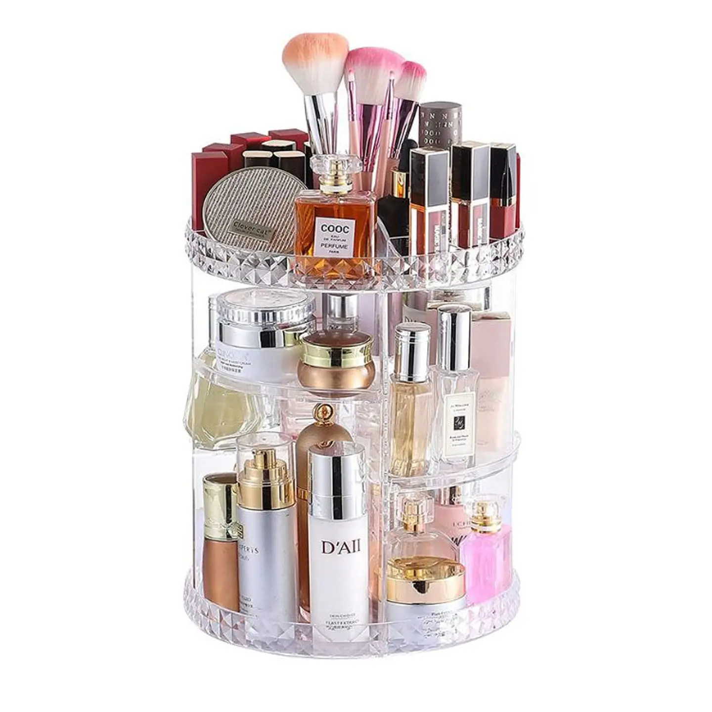 Exhibidor Giratorio Acrílico De Cosméticos Y Perfumes 8