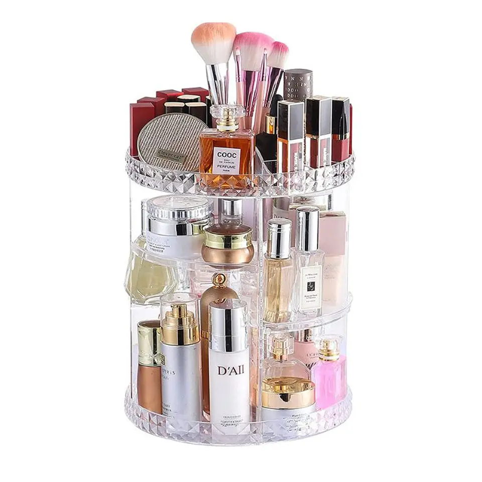 Exhibidor Giratorio Acrílico De Cosméticos Y Perfumes 8
