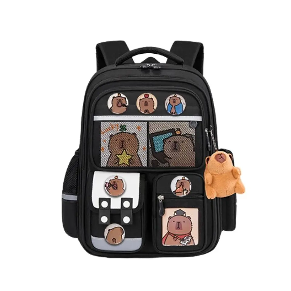 Mochila Capibara Gran Capacidad Compartimientos Y Accesorios 1