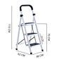 Escalera Plegable Con Pasamanos 3 Niveles Multifuncional - Miniatura 3