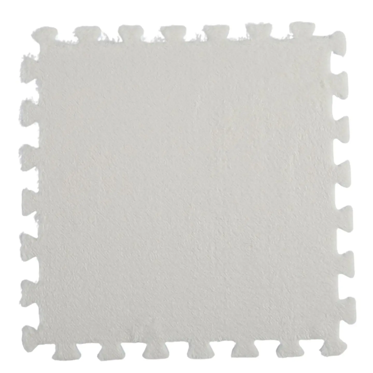 Pack 6 Alfombras Rompecabezas Felpa Shaggy 30x30 cm Armables 2