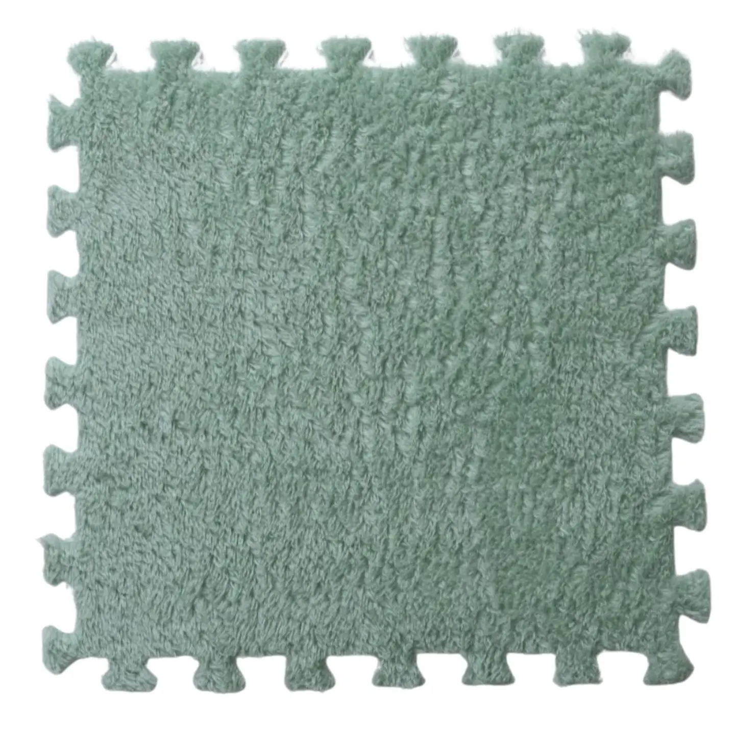 Pack 6 Alfombras Rompecabezas Felpa Shaggy 30x30 cm Armables 6