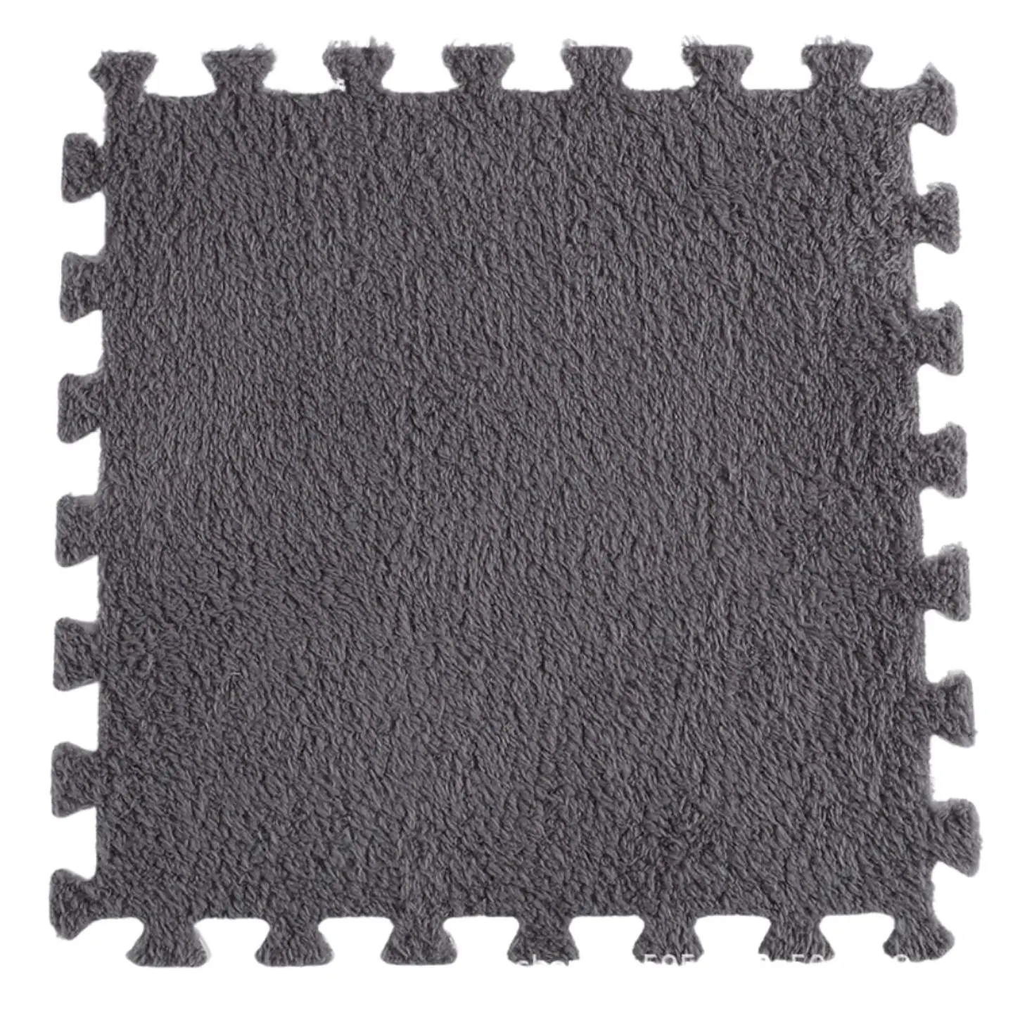 Pack 6 Alfombras Rompecabezas Felpa Shaggy 30x30 cm Armables 7