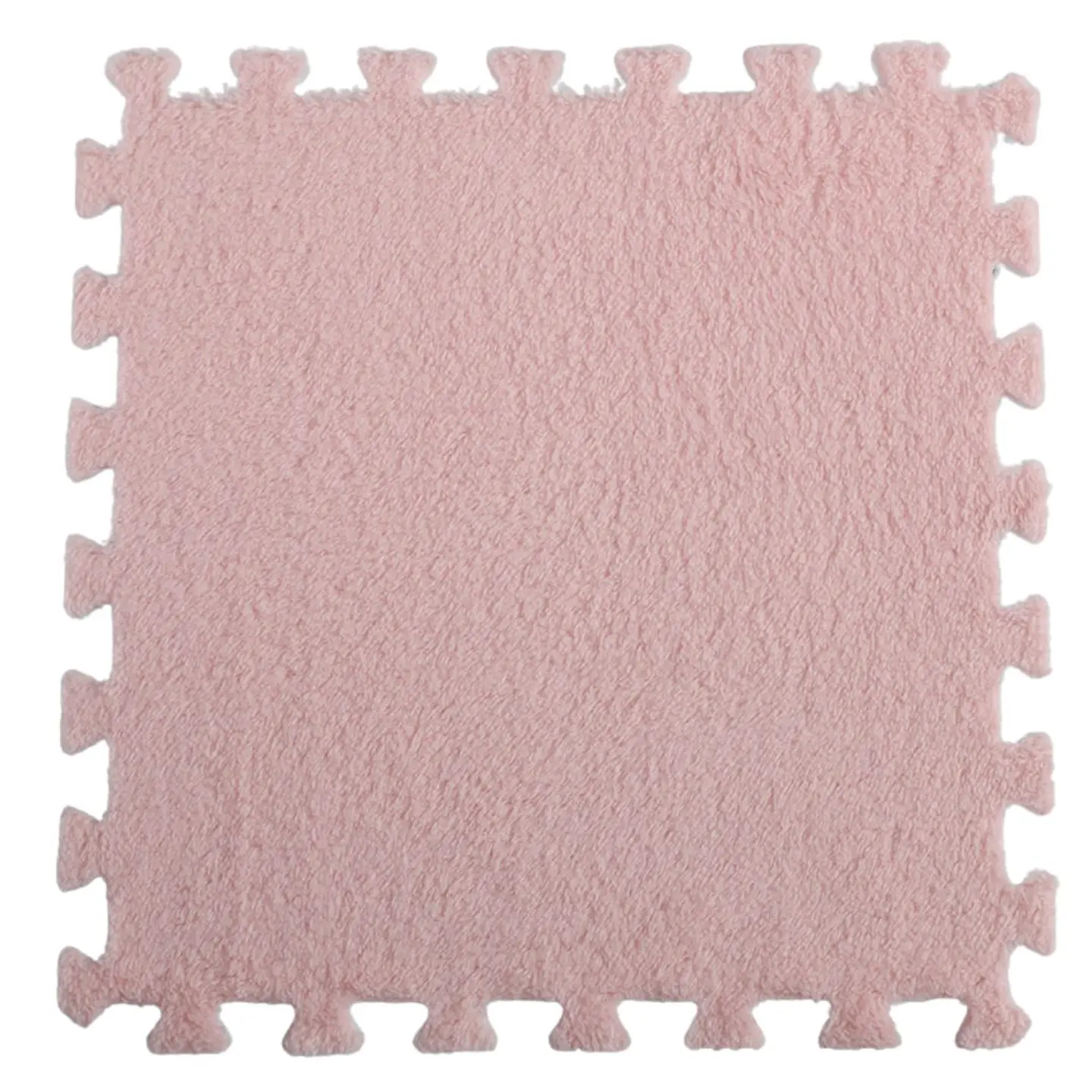 Pack 6 Alfombras Rompecabezas Felpa Shaggy 30x30 cm Armables 8