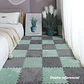 Pack 6 Alfombras Rompecabezas Felpa Shaggy 30x30 cm Armables - Miniatura 13