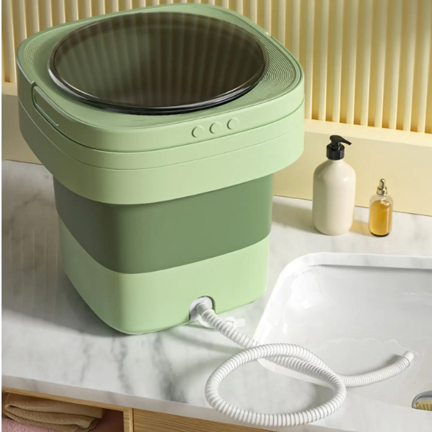 Mini Lavadora Portatil Plegable Automática 7 Litros 12