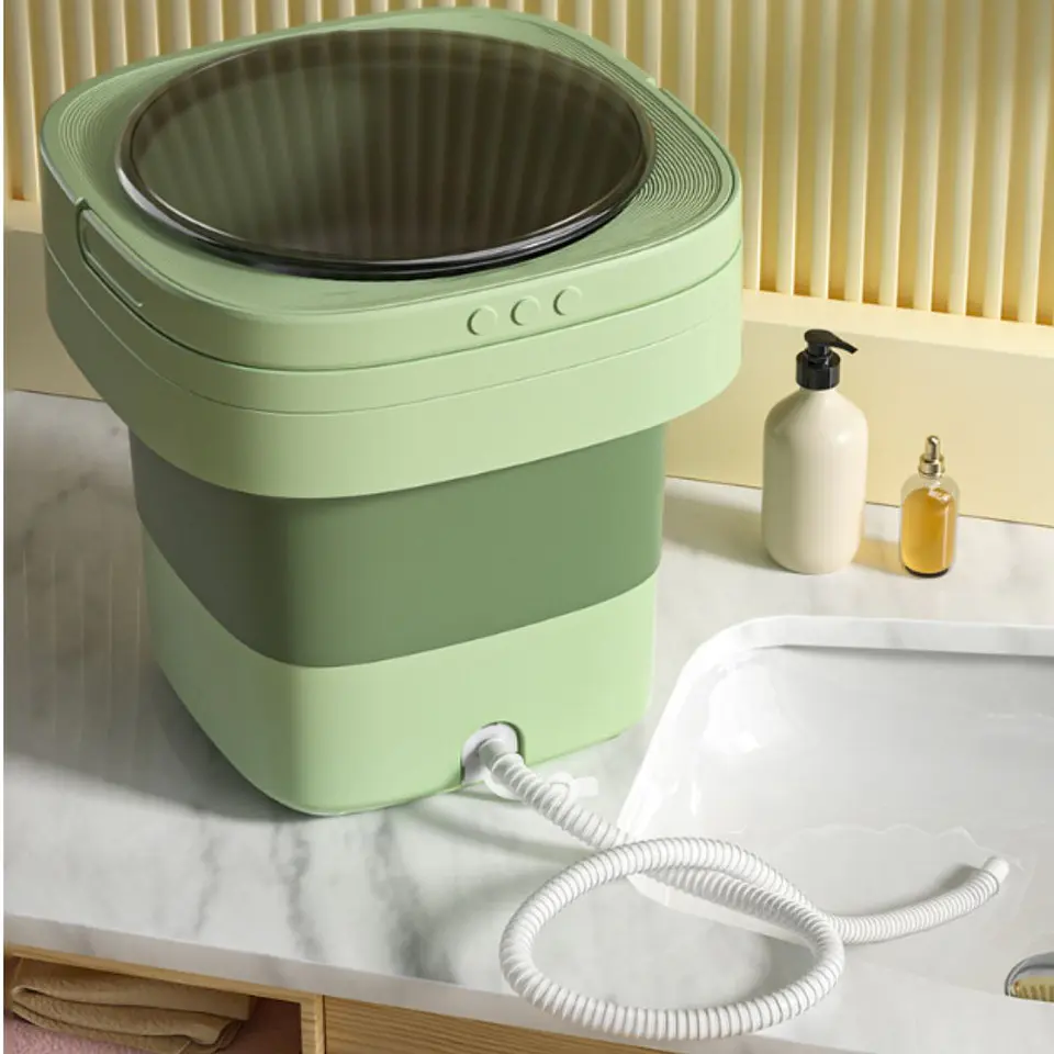 Mini Lavadora Portatil Plegable Automática 7 Litros 12