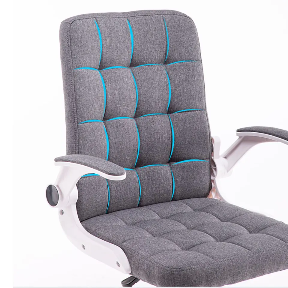Silla De Oficina De Tela Altura Con Ajustable Y Ruedas 14