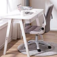 Silla De Oficina De Tela Altura Con Ajustable Y Ruedas - Miniatura 15