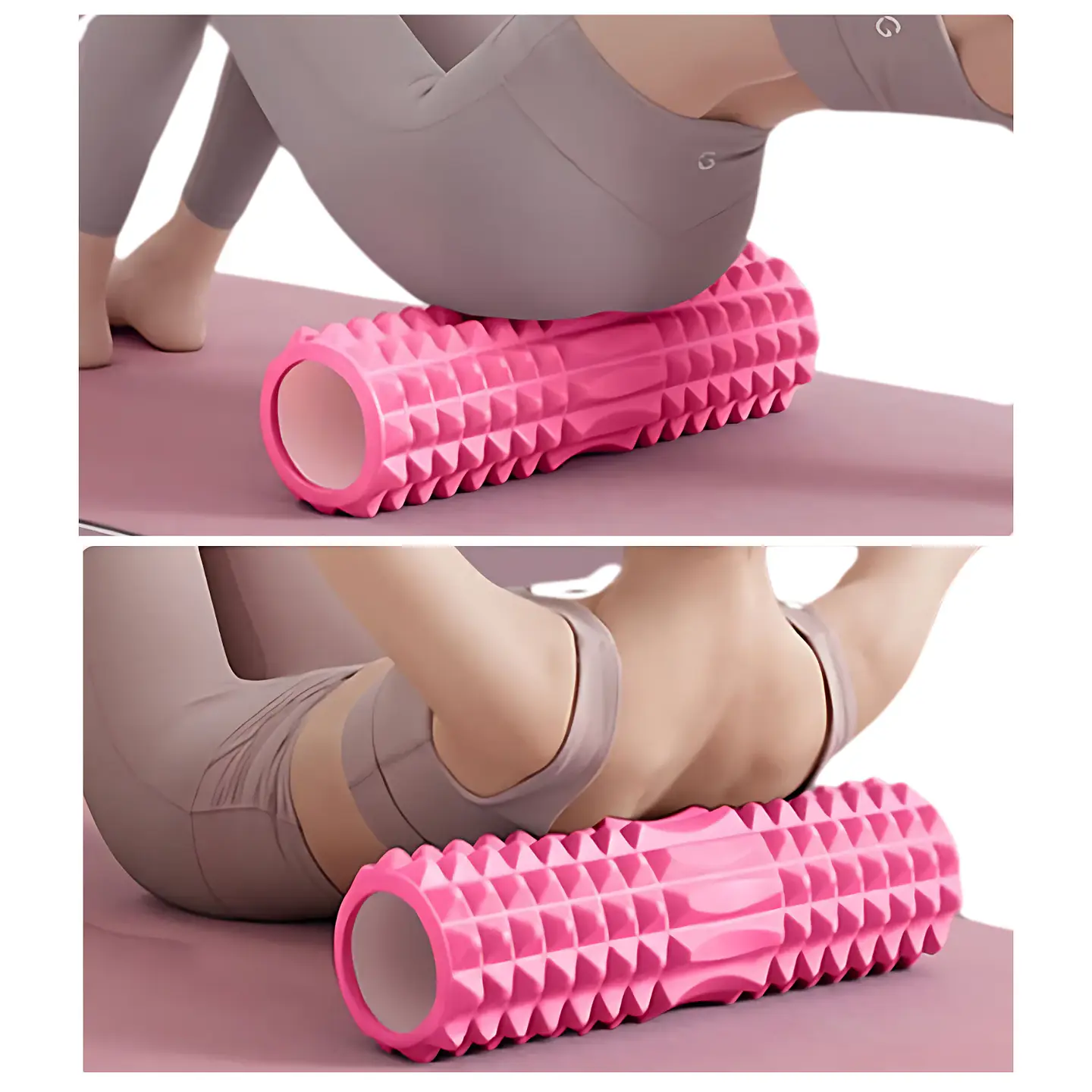 Rodillo Resina Para Yoga Masaje Muscular Ejercicio 3