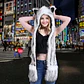 Gorro Kawai Con Orejas Y Bolsillo Unisex De Invierno - Miniatura 4