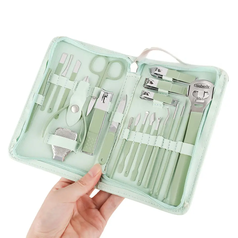 Set Manicure Pinzas Corta Uñas 22 Unidades 1