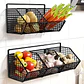 Cestas De Almacenamiento Flotante Para Verduras Frutas Pared - Miniatura 4