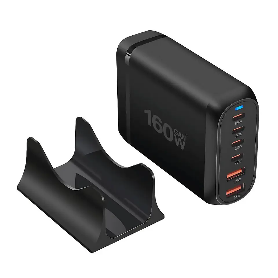 Cargador Adaptador Puertos Multiples Carga Rapida 160w 3