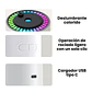 Humidificador USB Con Proyección Luz Cielo Estrellas Portátil - Miniatura 3