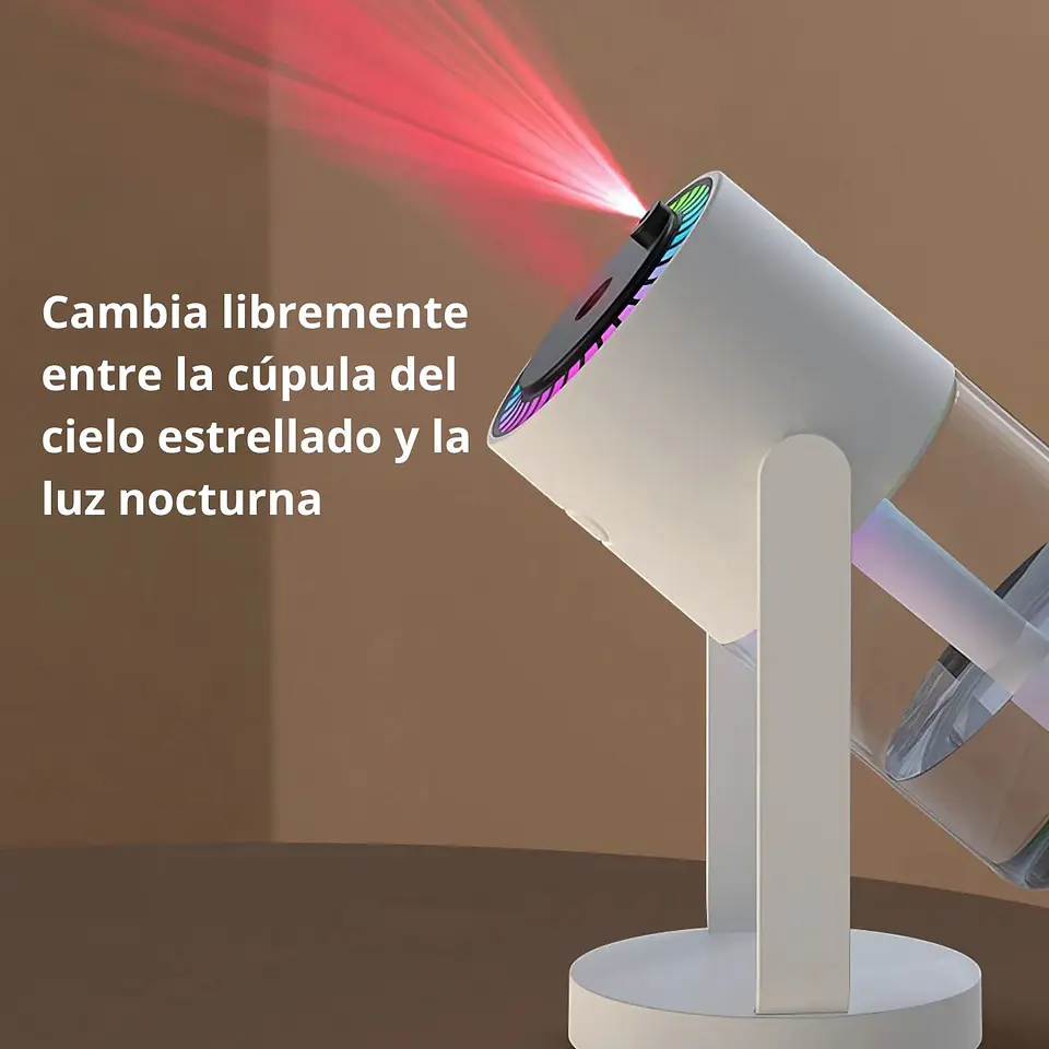 Humidificador USB Con Proyección Luz Cielo Estrellas Portátil 5