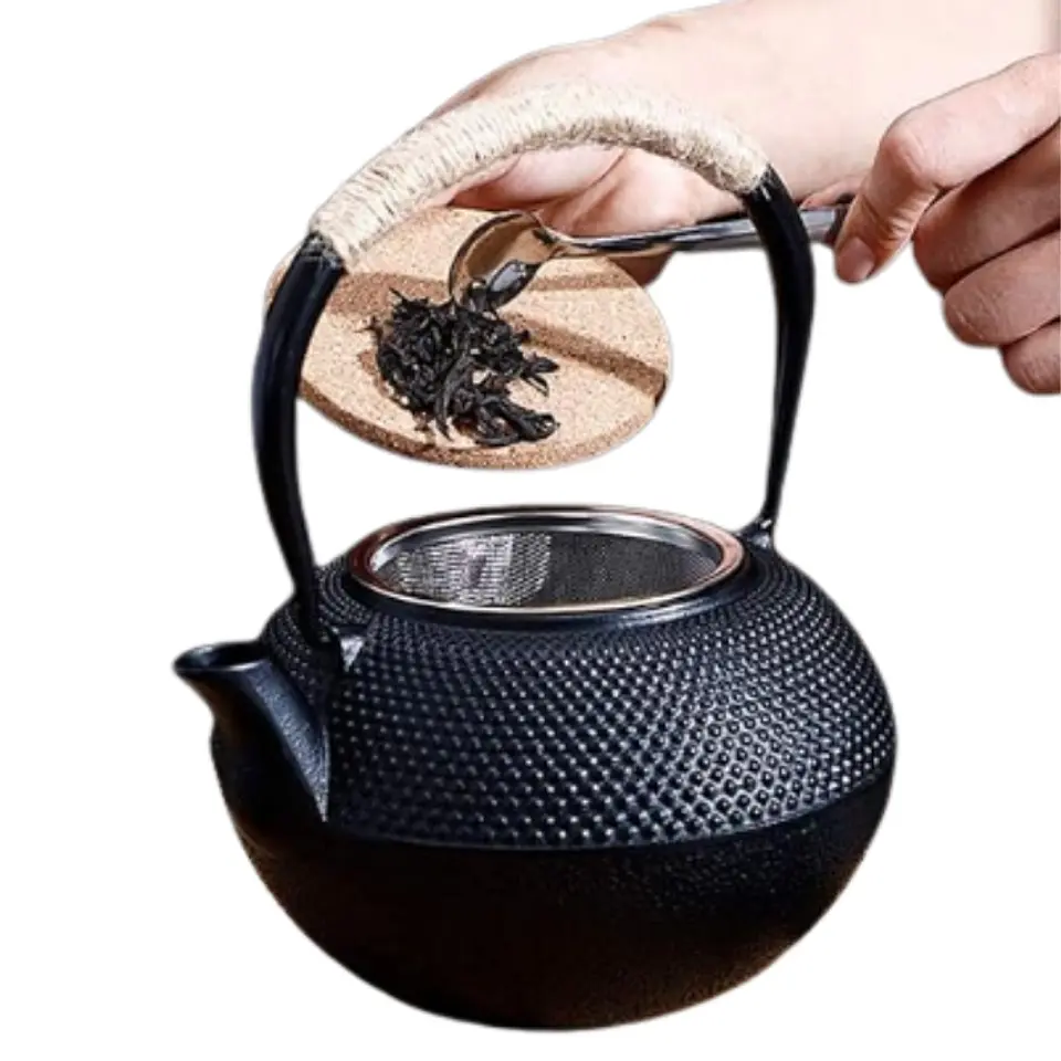 Tetera De Hierro Fundido 1.2L Estilo Japonés Antiguo 1