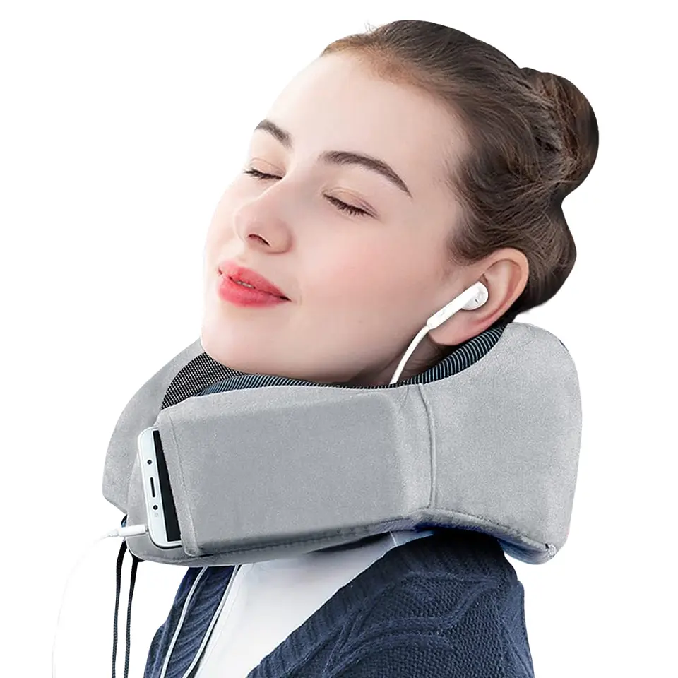Almohada Viajera Masajeadora Cojín de Cuello Eléctrico USB 1