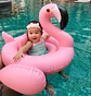 Inflable Flamenco Montable Colchon Piscina Playa + Inflador - Miniatura 5