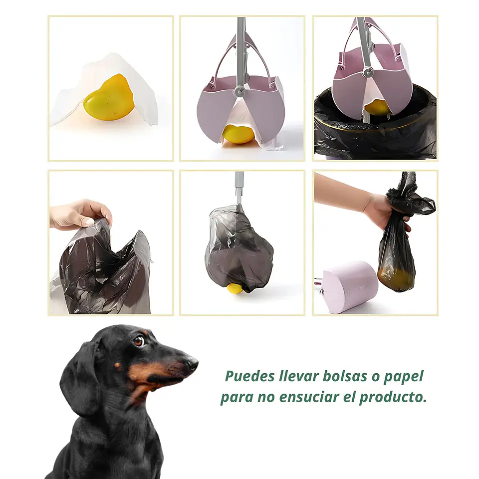 Recogedor Pala Pinza Recogepopo Perro Gato Mascotas 3