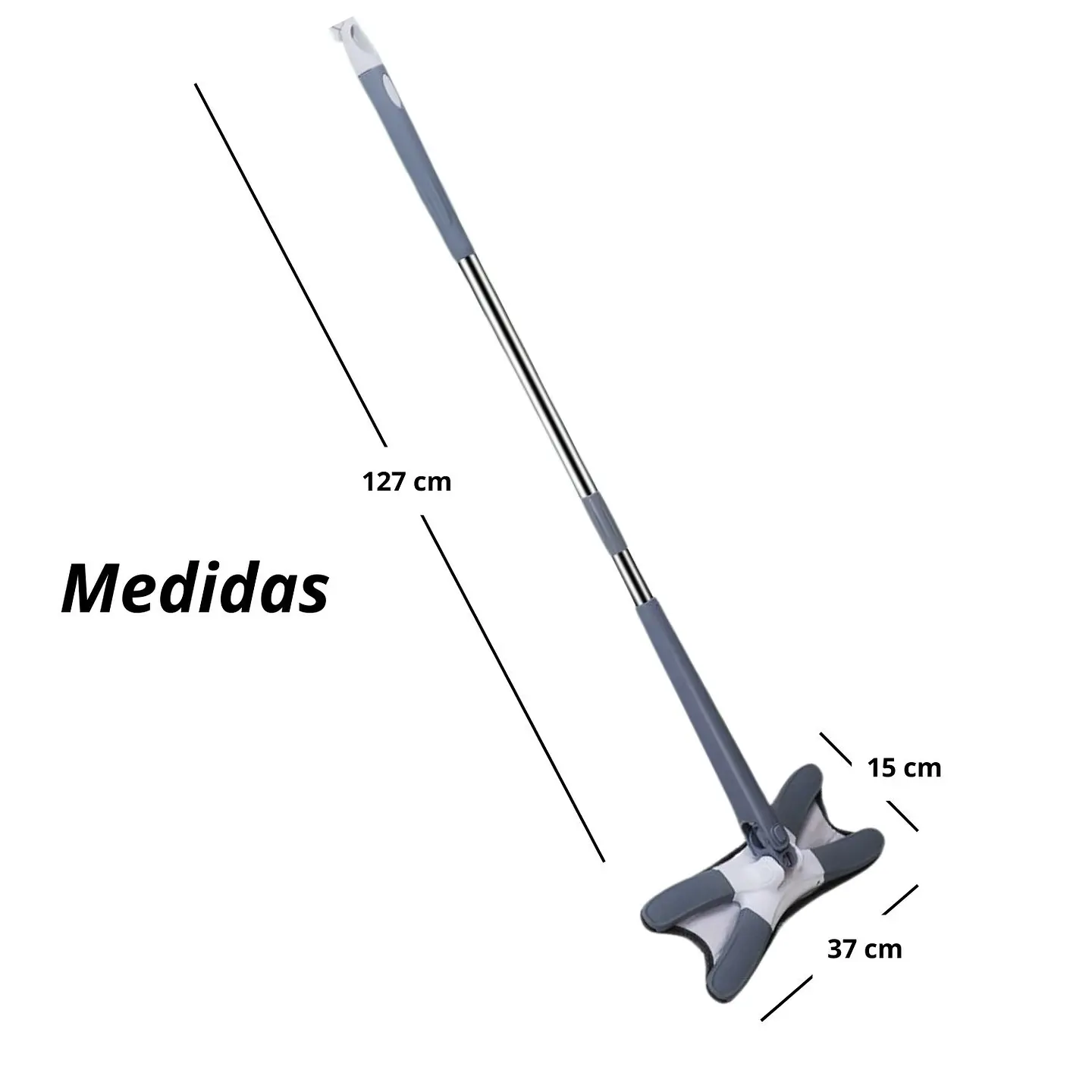 Mopa Trapeador Tipo X Con Escurridor 6 Repuesto Multiusos 5